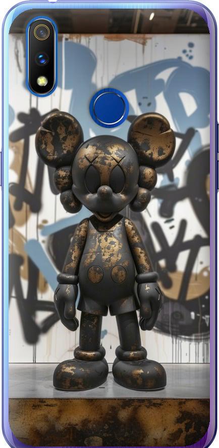 Чехол на Realme X Lite Bronze kaws v2 (6098u-2030-42517)