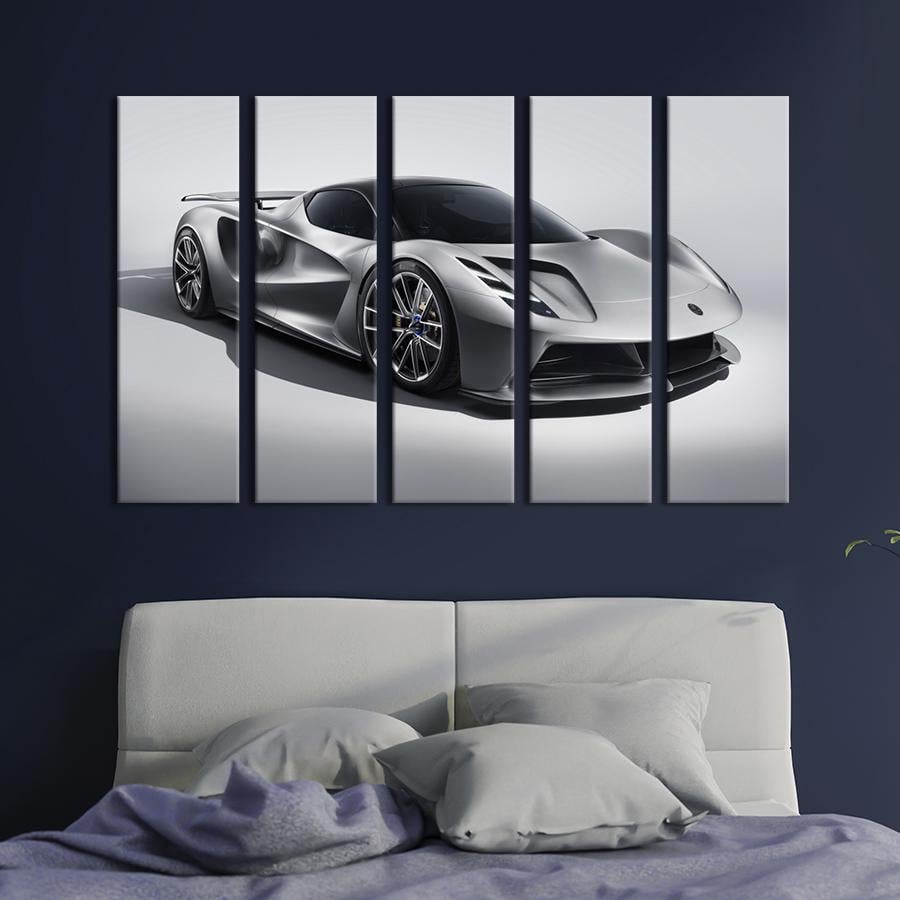 Картина на полотні Розкішний гіперкар Лотос Evija 132x80 см (1346-51)