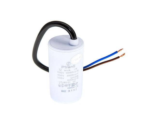 Конденсатор Piranil CBB60 з дротами 12 мкФ 450 V