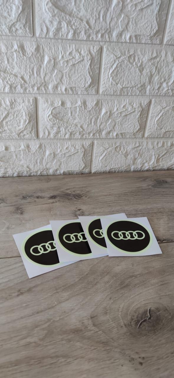 Захисна плівка на логотип авто Audi 4 шт./1 уп. (KG-6229) - фото 2