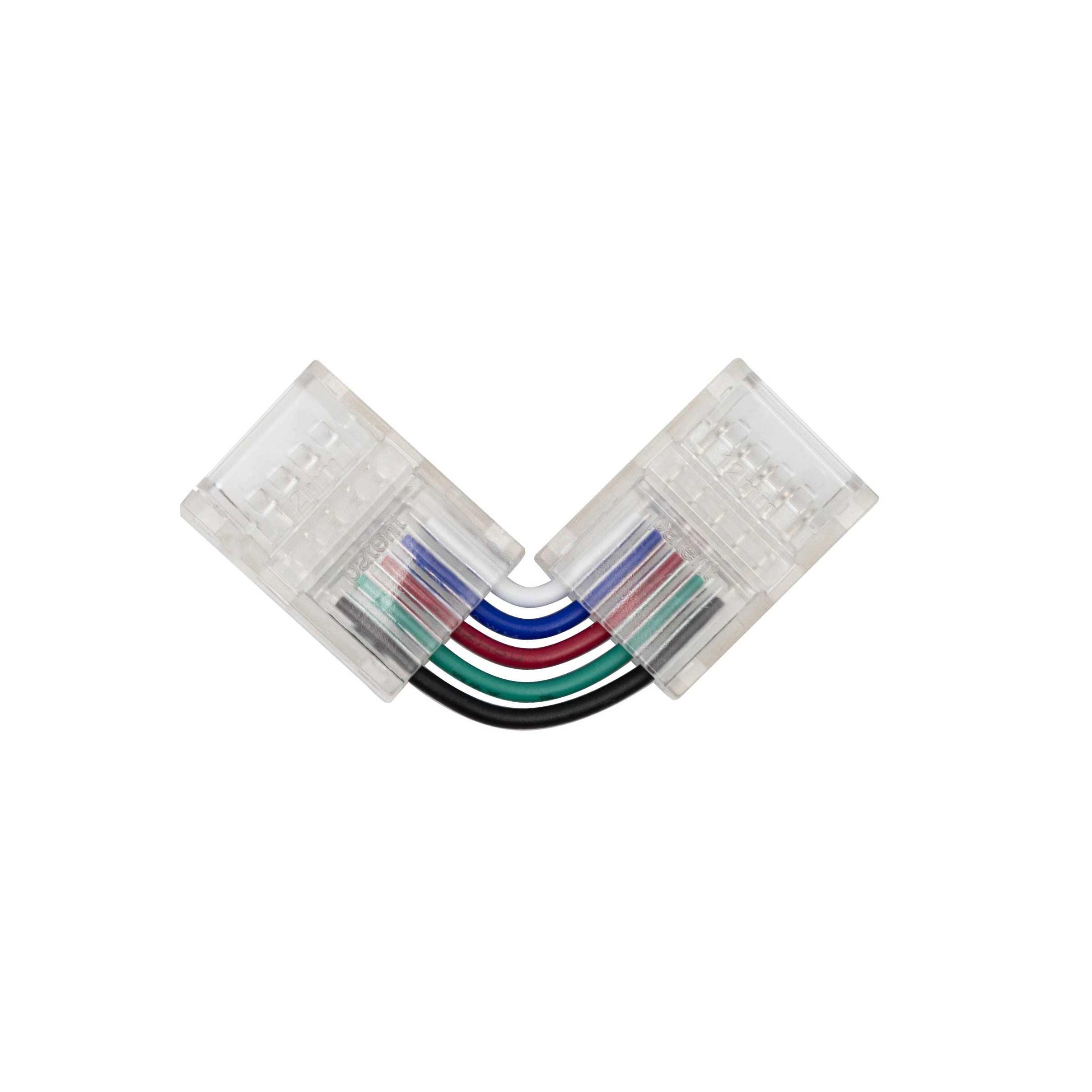 Конектор Prolum для стрічки SMD SLIM 5Pin /RGB+W/кутовий-L 12 мм (29821992)