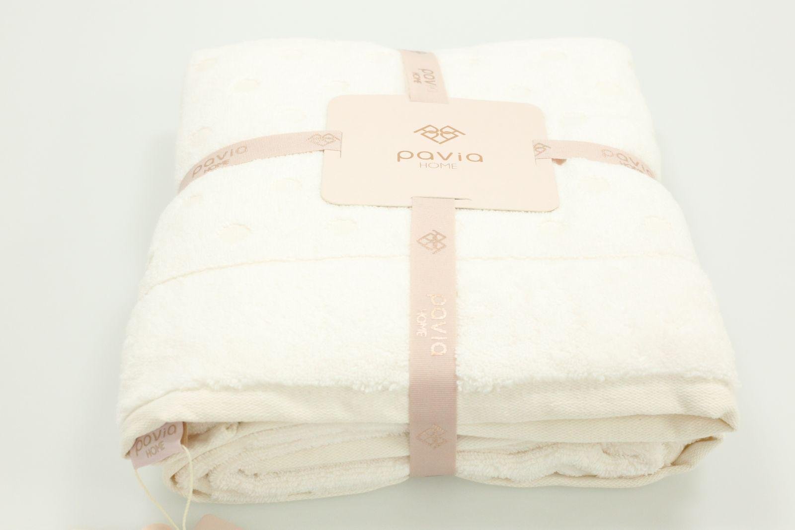 Набор полотенец Pavia 50х85x70х140 см Молочный (13166459)