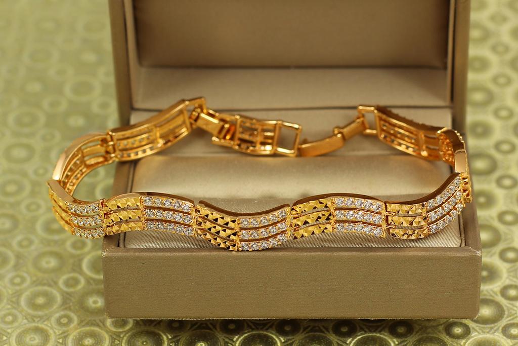 Браслет Xuping Jewelry Волна жизни 18 см Золотистый (31073888)