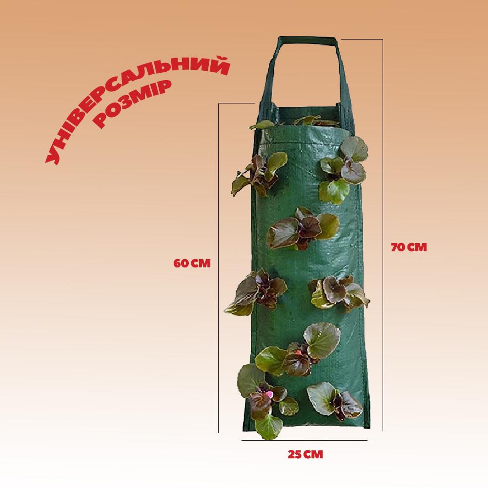 Мішок-гроубег плантаторний для вирощування розсади/полуниці/картоплі підвісний 30 л (PDVSRS-0734) - фото 6 Мішок-гроубег плантаторний для вирощування розсади/полуниці/картоплі підвісний 30 л (PDVSRS-0734) - фото 6