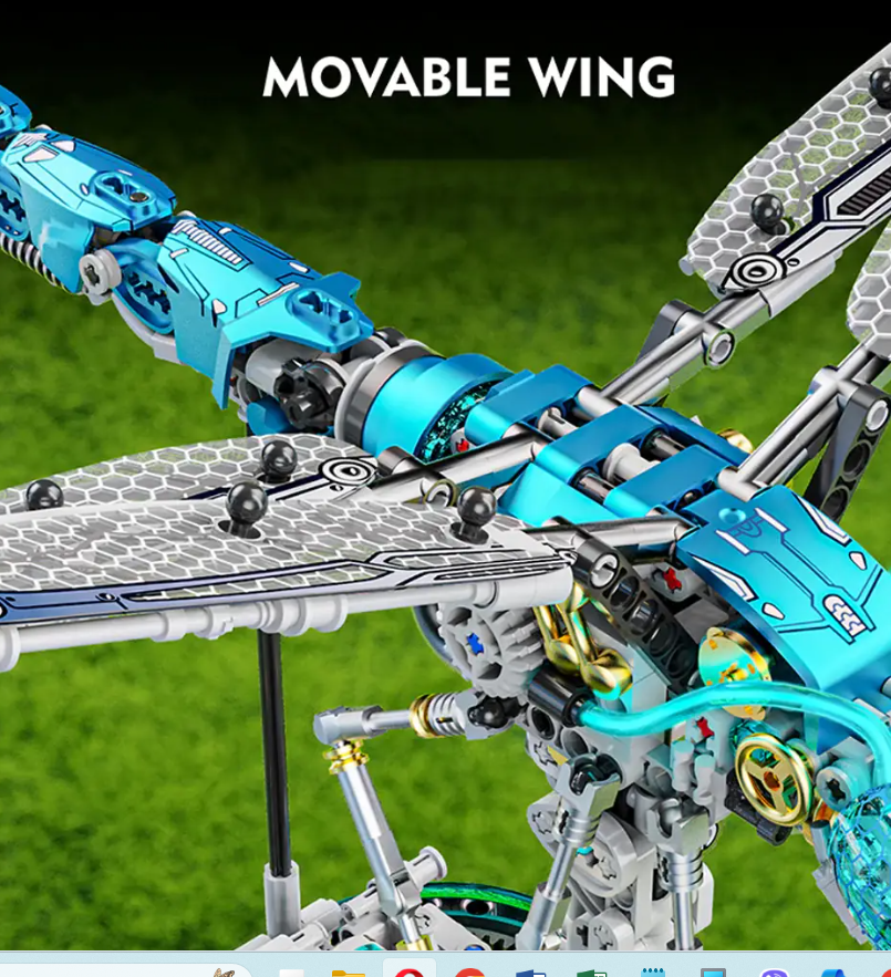 Конструктор механічний MJI Стрекоза для дітей та дорослих 866 дет. (13086) - фото 5