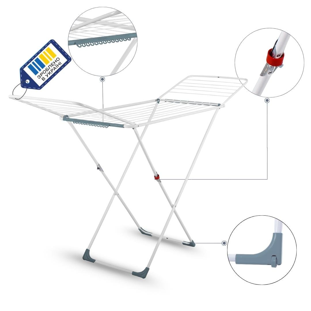 Сушарка для білизни Eurogold SUPER BLU 0503SET металева - фото 3