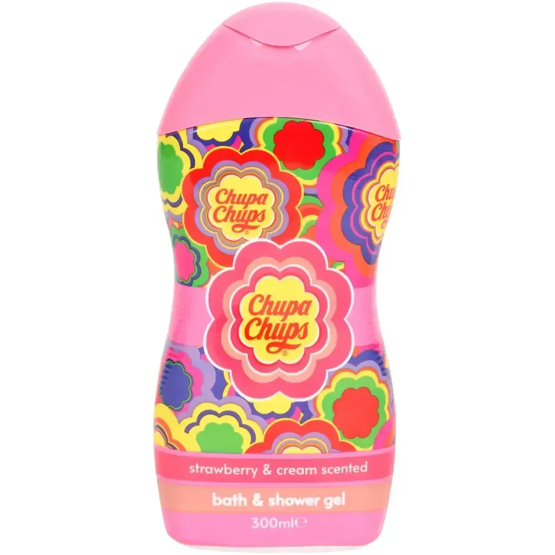Гель для душу Chupa Chups з ароматом полуниці та вершків 300 мл (Т000505)