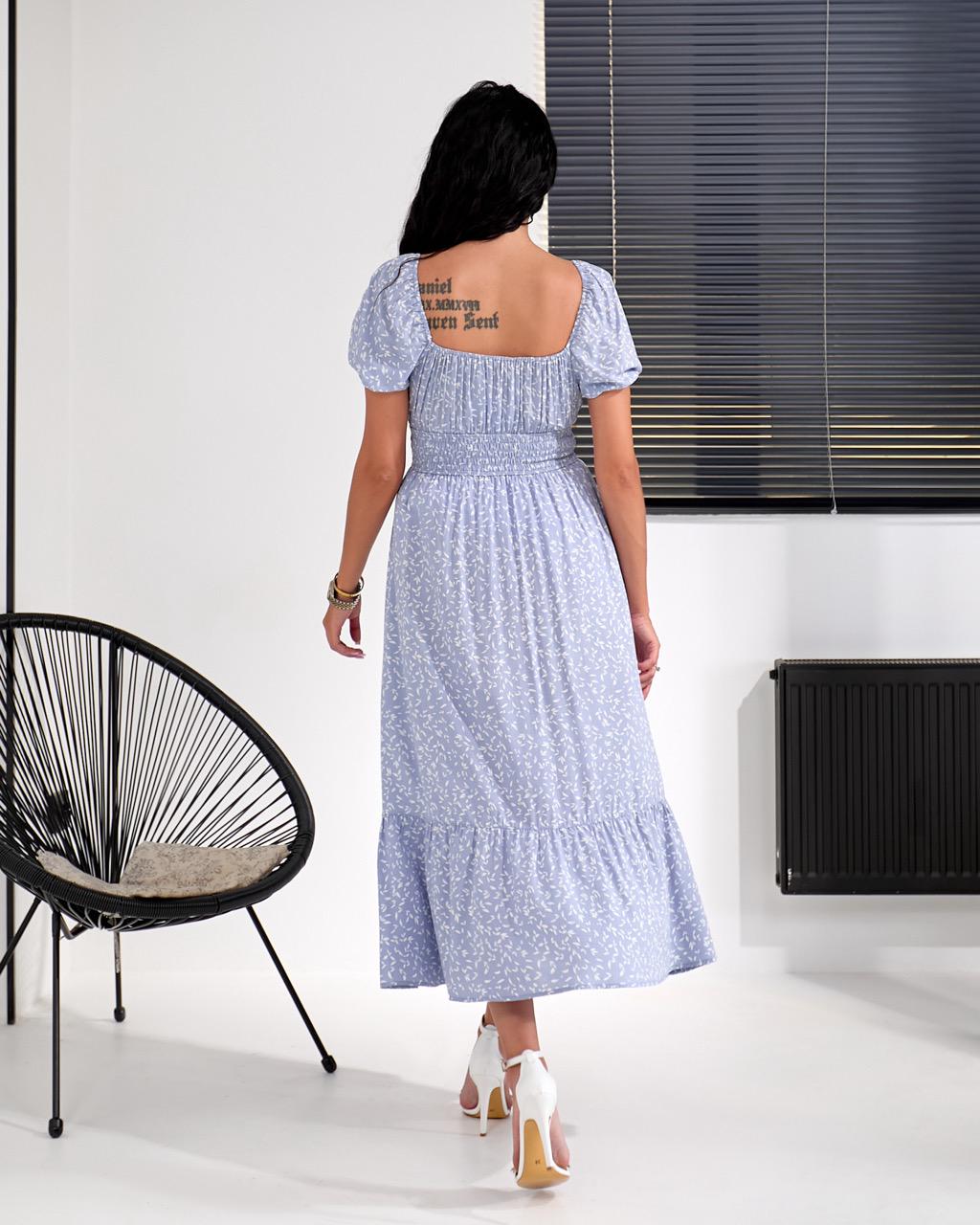 Платье женское летнее Sarko Ирисия штапель XS/S Иний на лаванде (0004) - фото 3 Платье женское летнее Sarko Ирисия штапель XS/S Иний на лаванде (0004) - фото 3