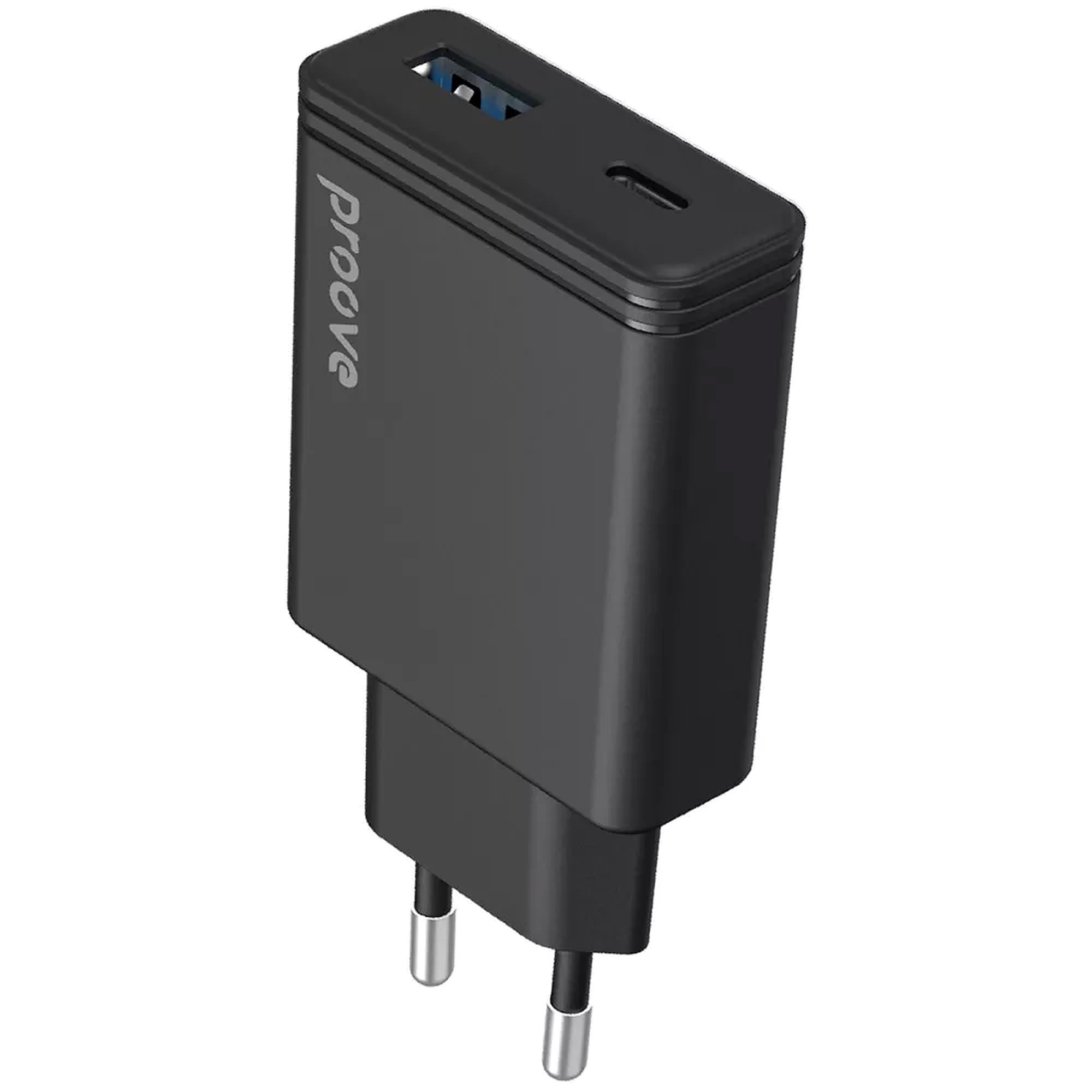 Зарядное устройство для Proove Slender 65W Type-C+USB 65W QC4+/PD3.0 CaN Черный (WCSL65110001) Зарядное устройство для Proove Slender 65W Type-C+USB 65W QC4+/PD3.0 CaN Черный (WCSL65110001)