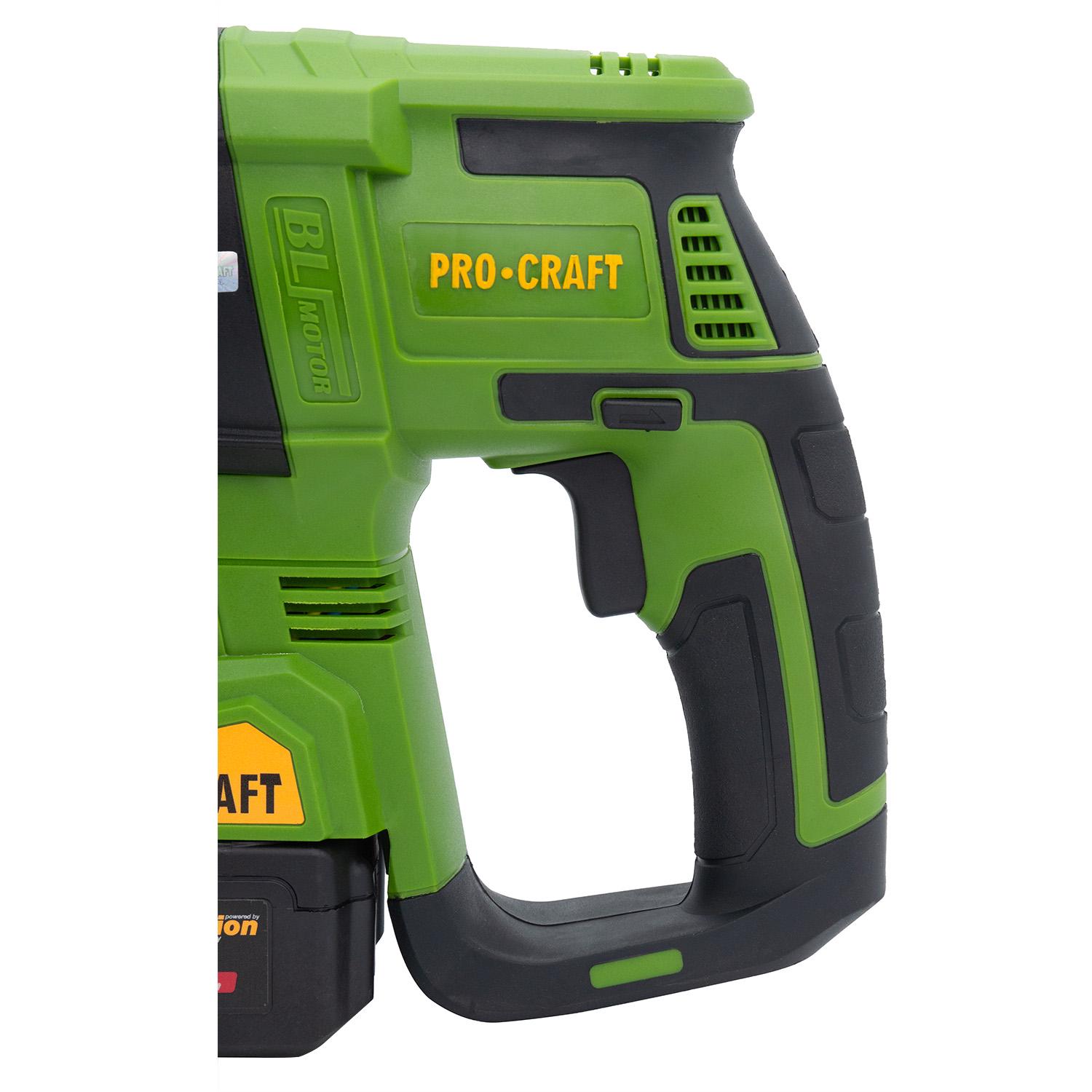 Перфоратор акумуляторний Procraft PHA40 кейс без АКБ та ЗП (030041) - фото 8 Перфоратор акумуляторний Procraft PHA40 кейс без АКБ та ЗП (030041) - фото 8