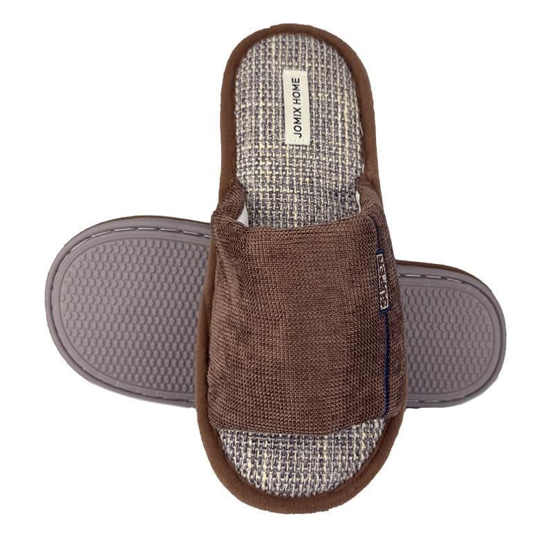 Тапочки комнатные мужские открытые 10244-2 p. 42 27 см Коричневый