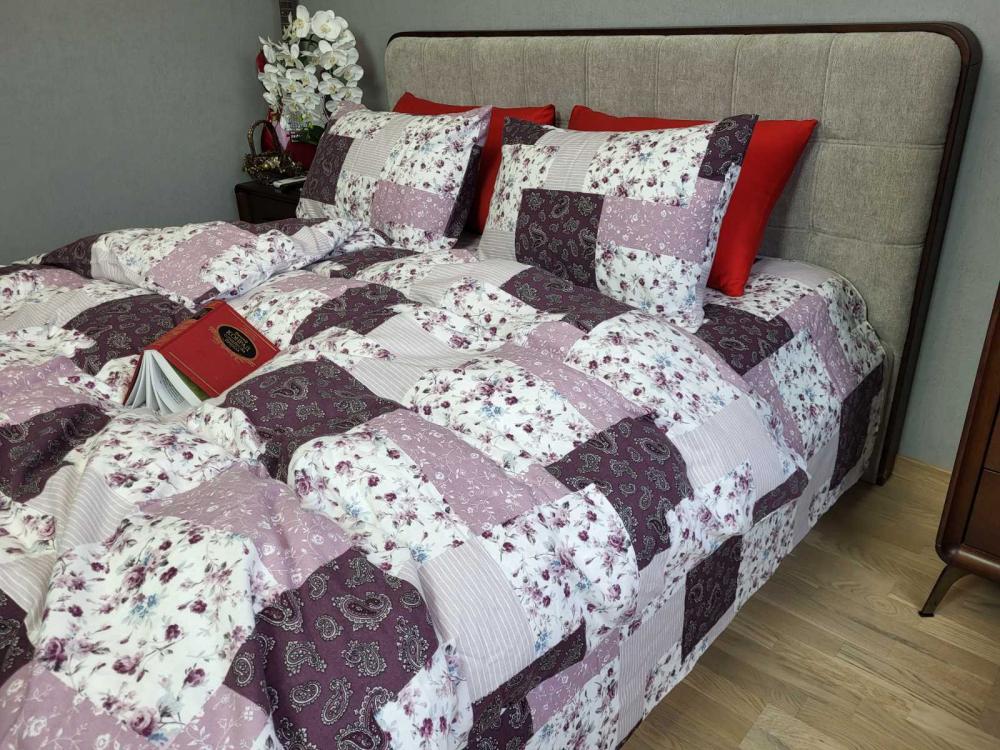 Комплект постельного белья Прованс Turkish flannel семейный Сливовый (1791283441)