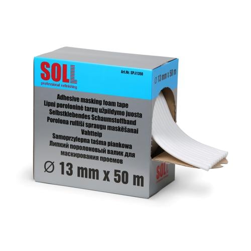 Лента паралоновая для отверстий SOLL 13 мм 50 м Белый (000032596)