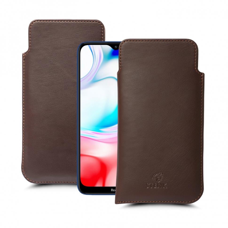 Футляр Stenk Elegance для Xiaomi Redmi 8 Коричневый (64580)