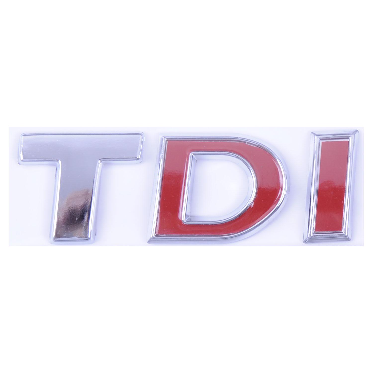 Эмблема-надпись TDI на багажник DI Passat 15>19 50х16 мм Красный (3G0853675N JZQ)