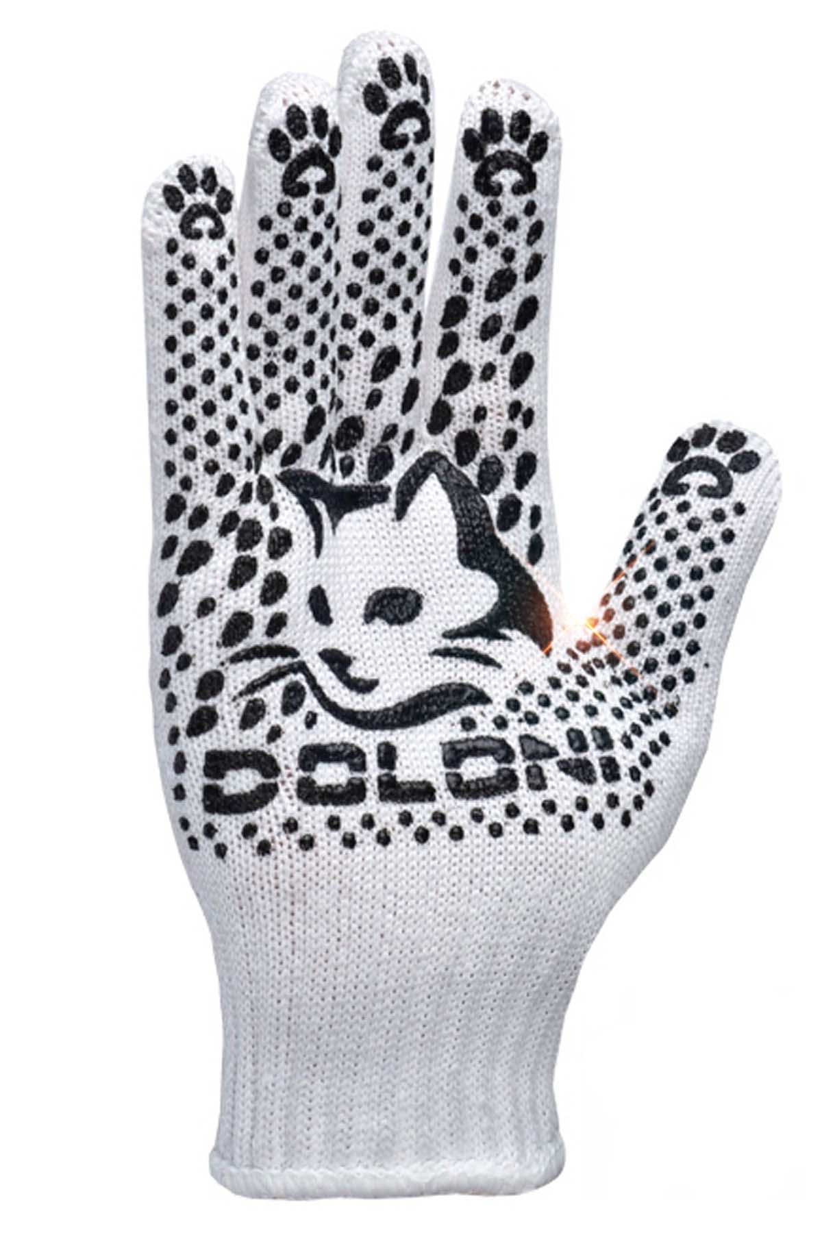 Перчатки рабочие BRS хозяйственные трикотажные из ПВХ для сада 10 шт. Белый Перчатки рабочие BRS хозяйственные трикотажные из ПВХ для сада 10 шт. Белый