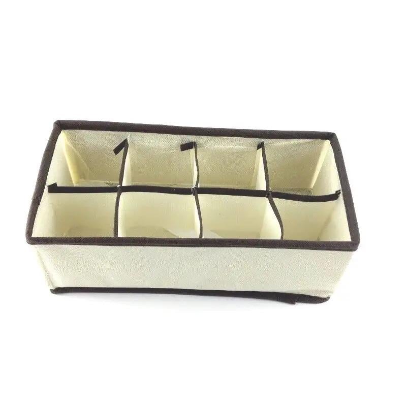 Набір органайзерів для спідньої білизни 4 шт. Бежевий/Коричневий (ОДШ-102-23) - фото 4