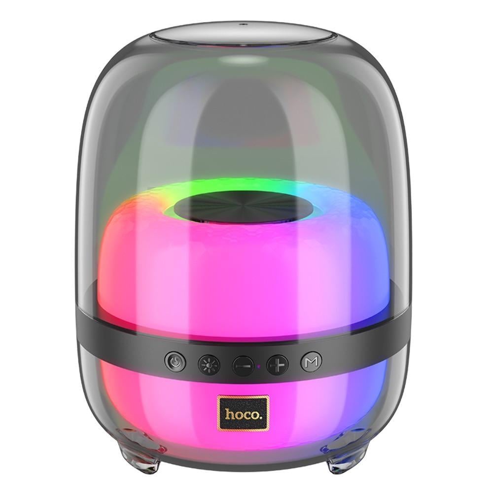 Портативная колонка Bluetooth Hoco BS58 TWS с LED подсветкой magic night черный