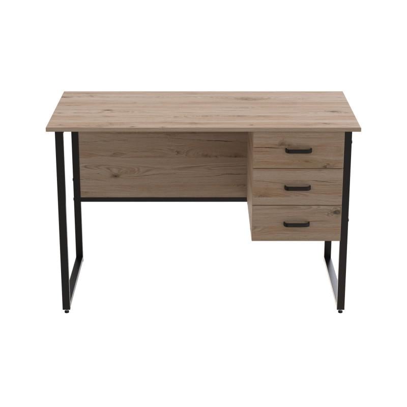 Компьютерный стол Ferrum-decor Harry металл/ДСП 16 мм Черный/Дуб Сан-Марино (FRD-103554)