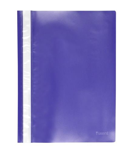 Папка-швидкозшивач Axent A4 з прозорим верхом без перфорації Синій (1317-02-A)