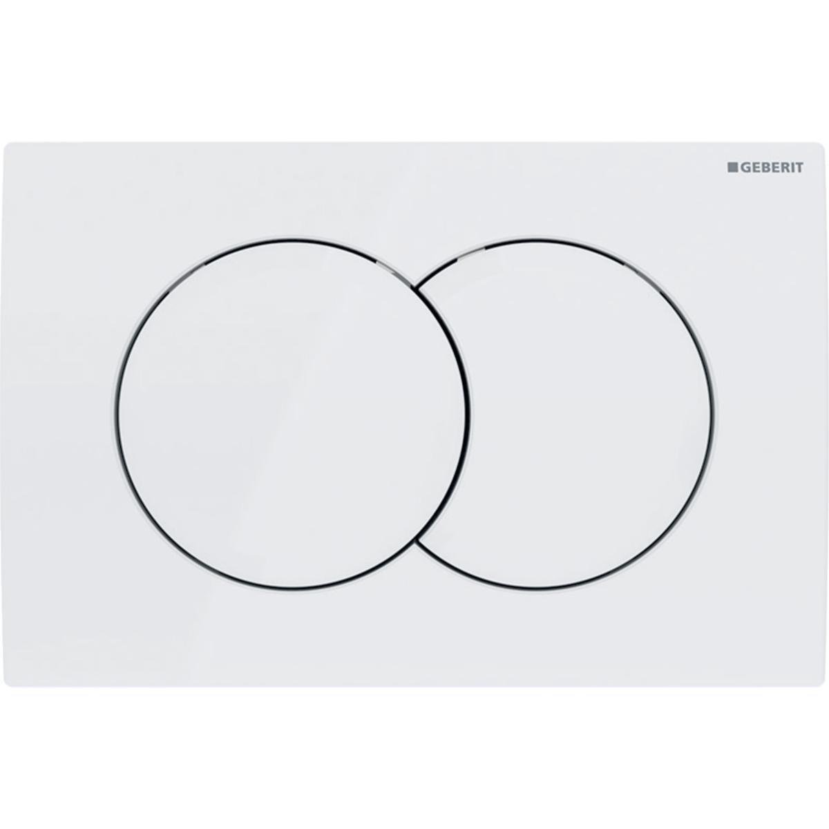 Клавіша змиву Geberit DELTA01 115.107.11.1 пластик Білий глянець (ANT-88260)