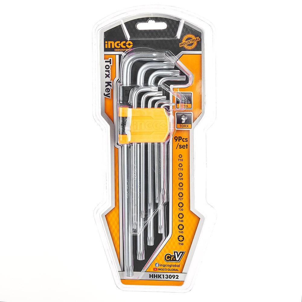 Комплект ключів подовжених INGCO HHK13092 Torx Т10-Т50 9 шт. - фото 3