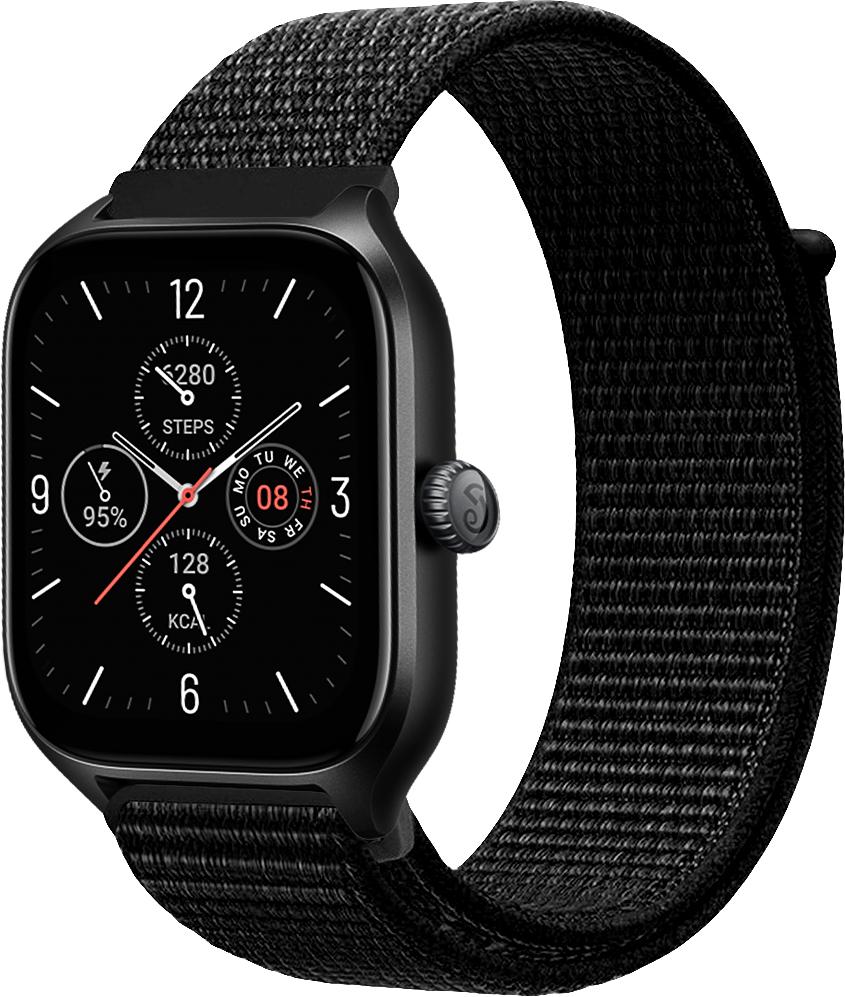 Ремінець нейлоновий Sport Loop для Amazfit GTS 4/Mini Black (29522-2B) Ремінець нейлоновий Sport Loop для Amazfit GTS 4/Mini Black (29522-2B)