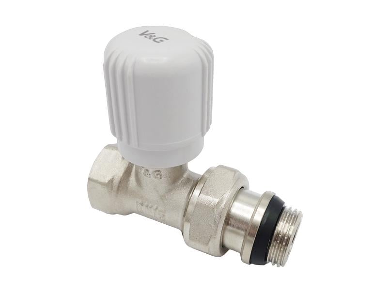 Кран радиаторный V&G VALOGIN 1/2" прямой ручной регулировки (RS-VG-601101)