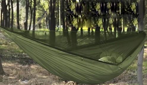 Гамак туристический с брезентом и москитной сеткой 260х140 см - фото 6 Гамак туристический с брезентом и москитной сеткой 260х140 см - фото 6