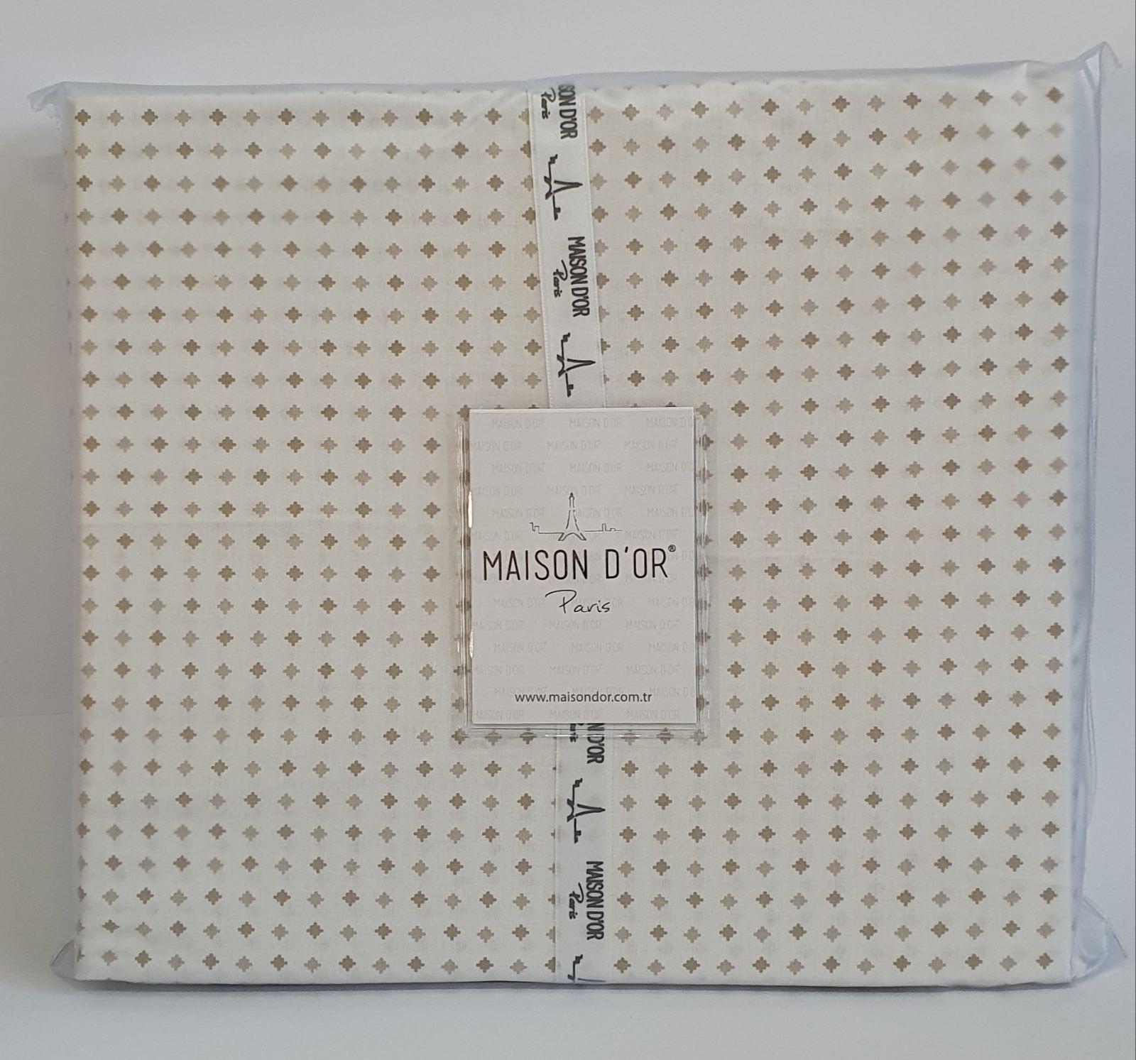 Простынь Maison D'or 245x285 ранфорс Deluxe Damien Beige (CN6004)