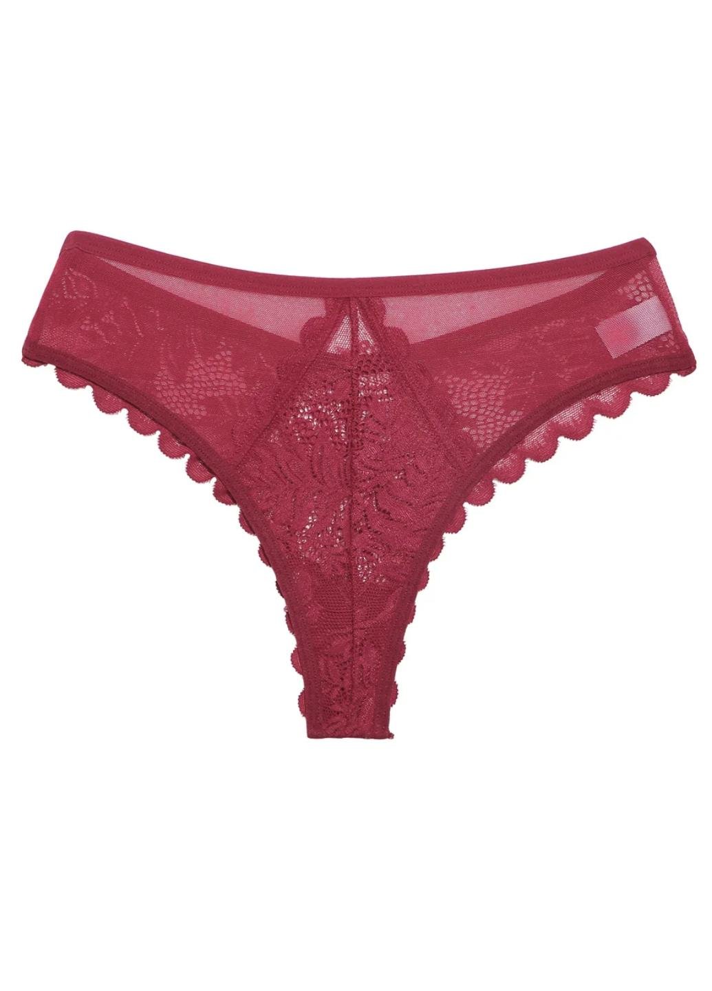 Трусики бразилианы женские кружевные Tenderness Comfort L Бордовый (1984-46-02) - фото 7