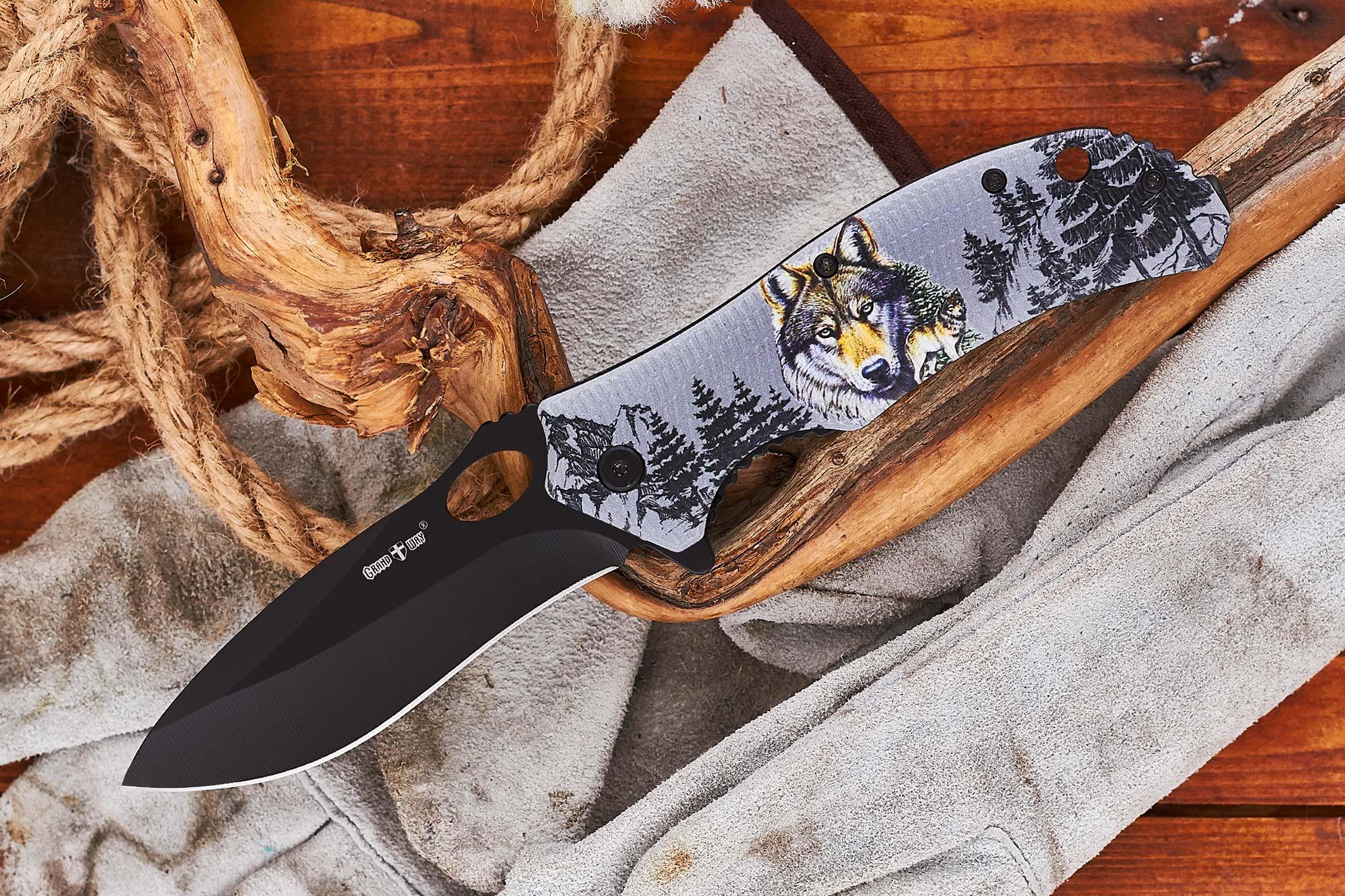 Нож складной туристический Grand Way 19014