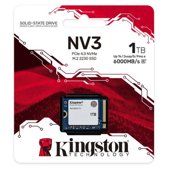 Накопичувач SSD Kingston NV3 1Tb PCI-E 4.0 x4 M.2 2230 3D TLC (SNV3SM3/1T0) - фото 3 Накопичувач SSD Kingston NV3 1Tb PCI-E 4.0 x4 M.2 2230 3D TLC (SNV3SM3/1T0) - фото 3