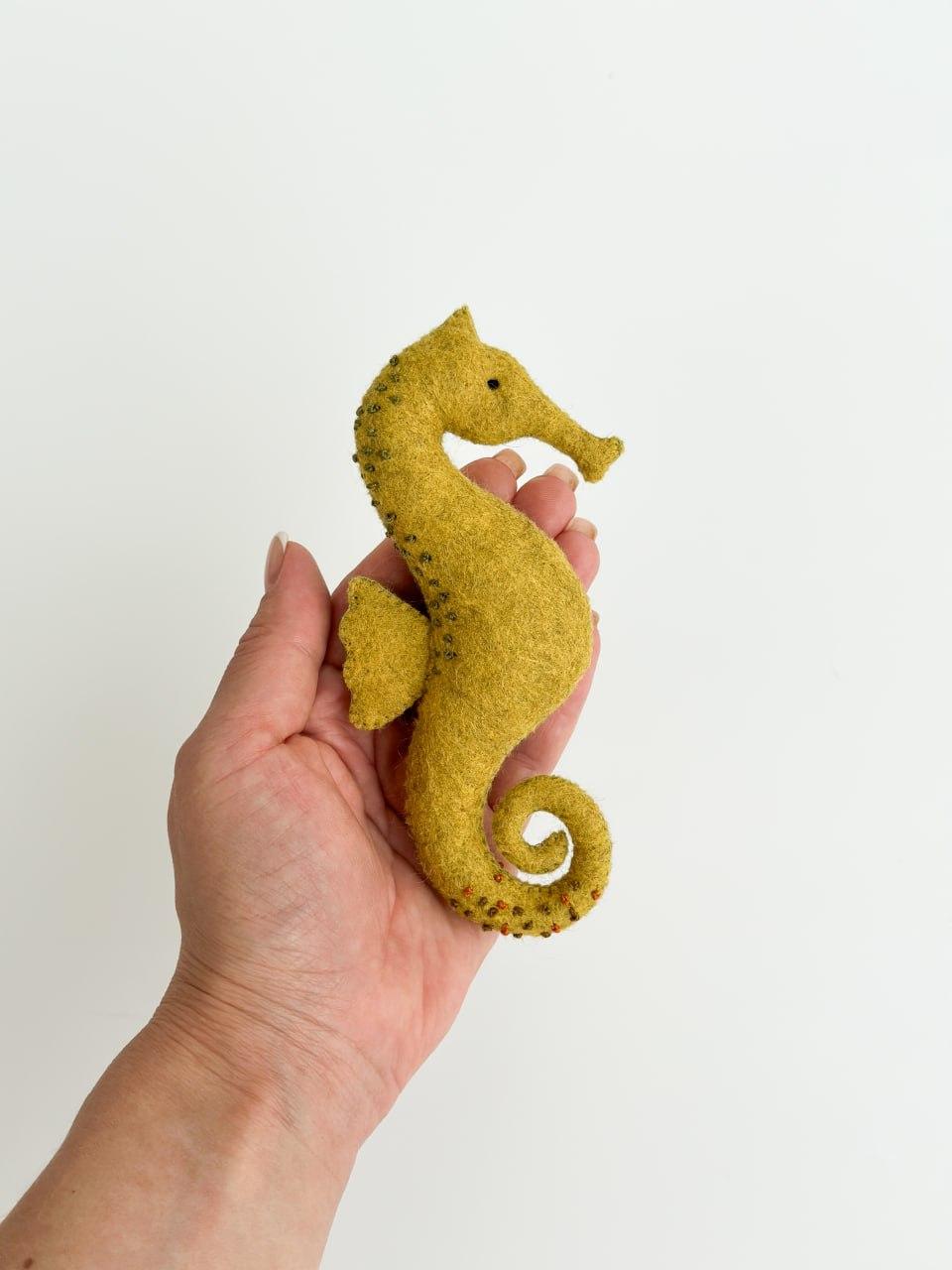 Мягкая игрушка фетровая морской конек ручная работа (29472342) - фото 4