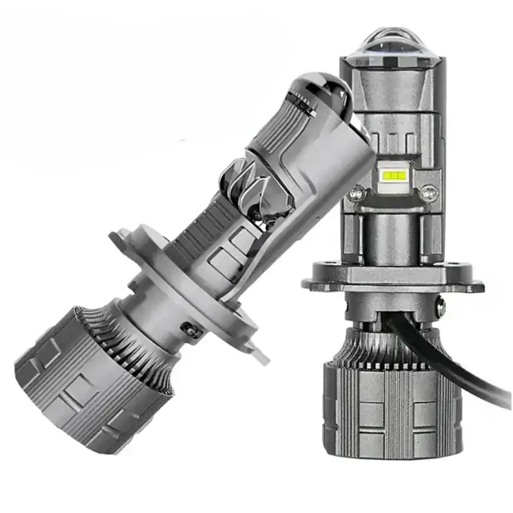 Автомобільна LED лінза подвійна A82 H4 6000K 2 шт. Білий/Жовтий (00328)