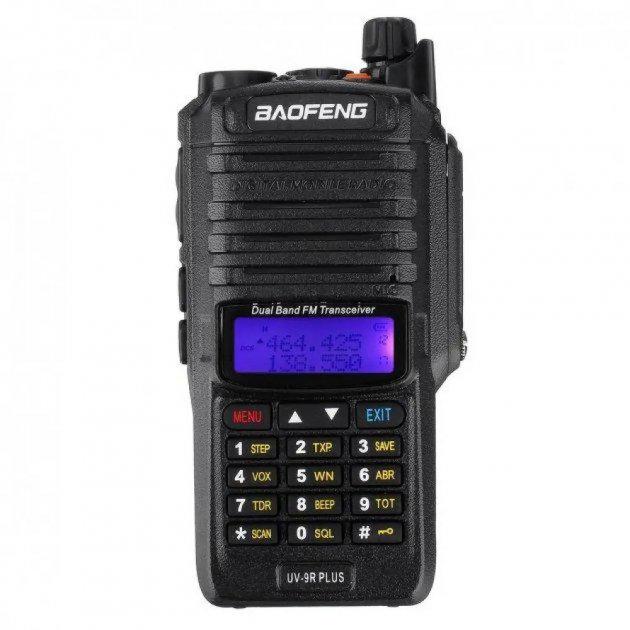 Рація портативна Baofeng UV-9R Plus IP67 99 каналів 8Вт чорний