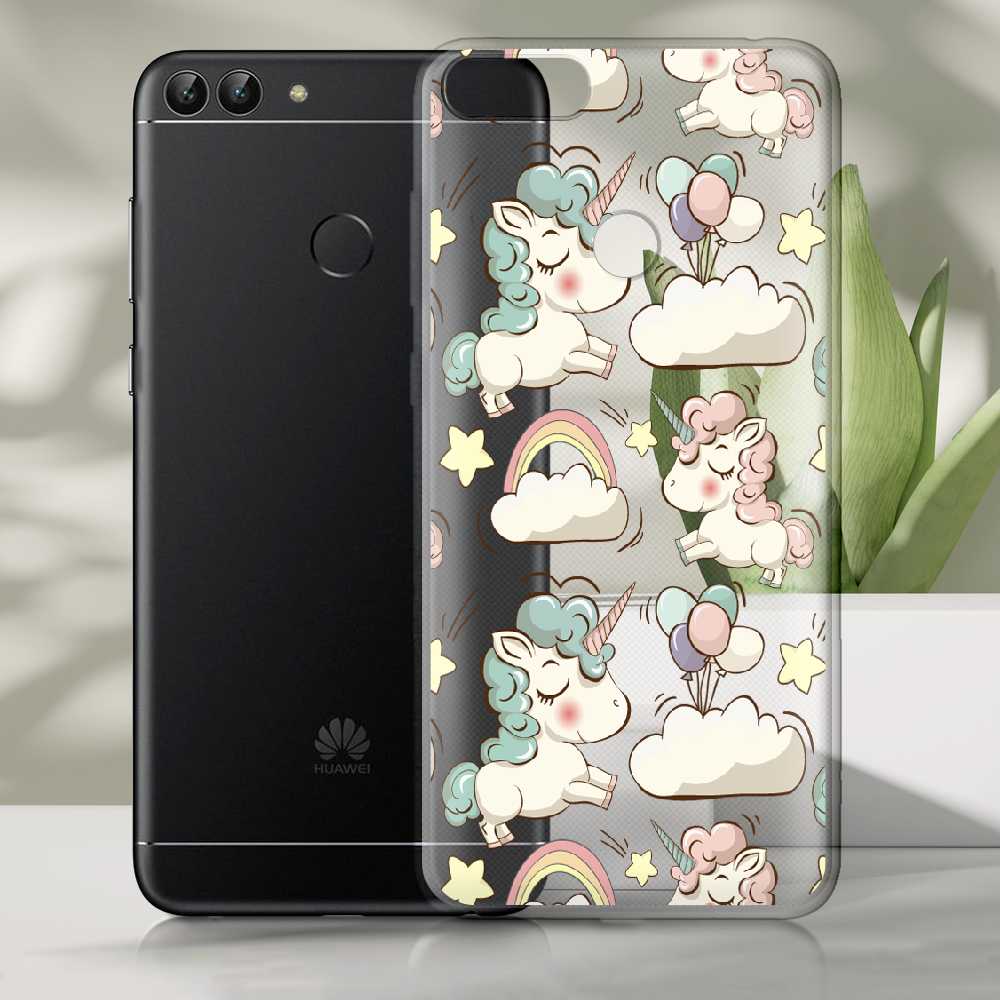 Чехол Boxface Huawei P Smart Unicorns Прозорий силікон (32669-cc2-32669) - фото 2