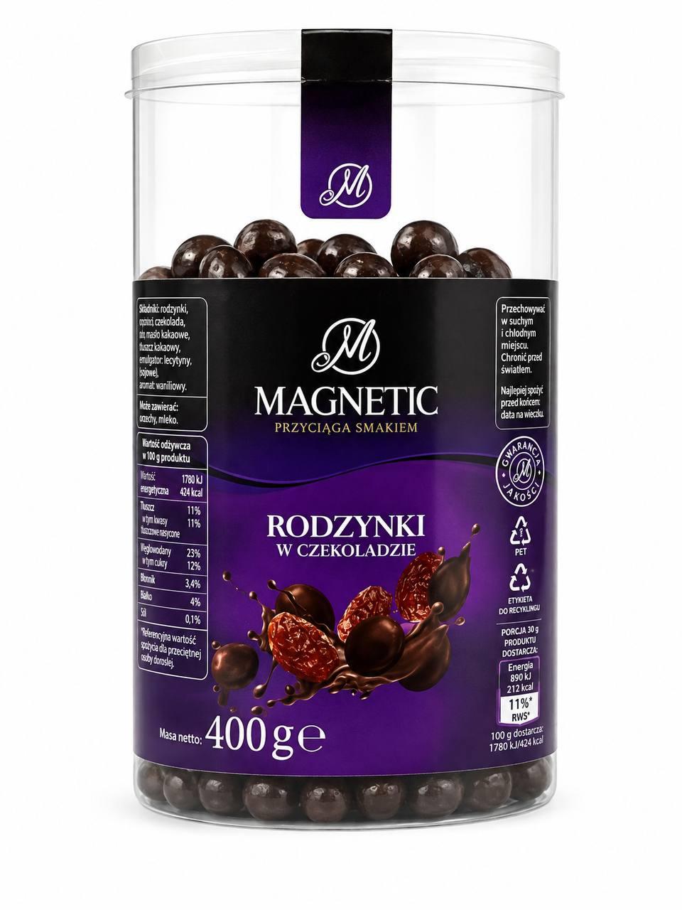 Родзинки в шоколадній глазурі Magnetic 400 г (3175087452)