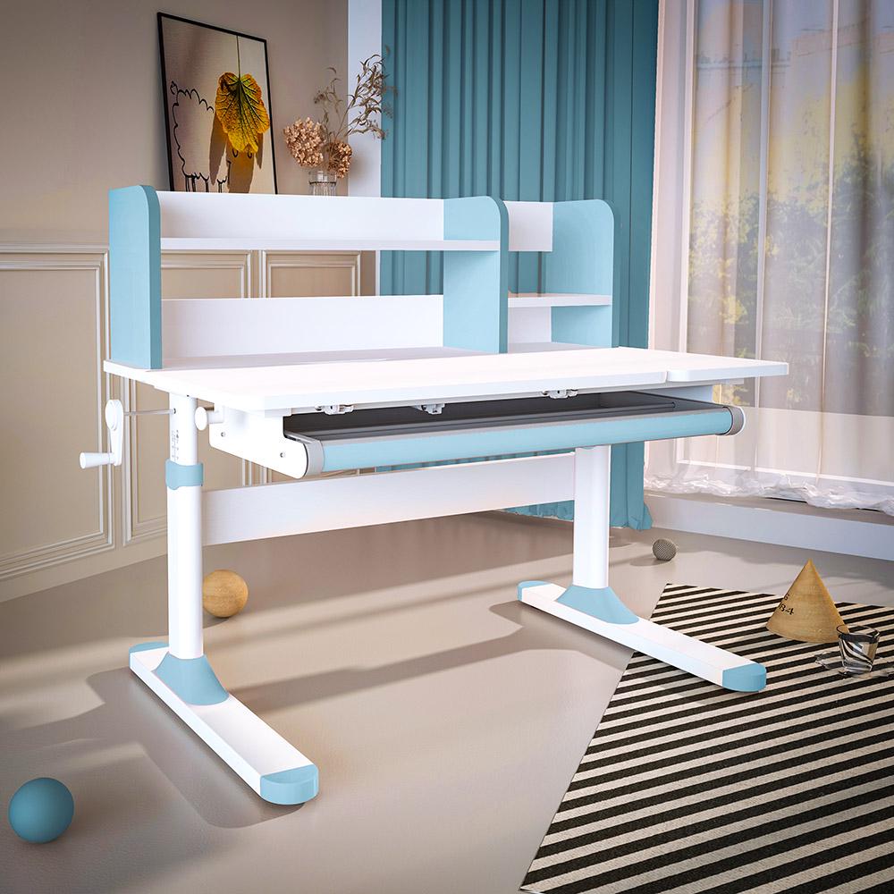 Парта трансформер шкільна Evo-kids TH-330 W/Z ергономічна Блакитний - фото 2 Парта трансформер шкільна Evo-kids TH-330 W/Z ергономічна Блакитний - фото 2