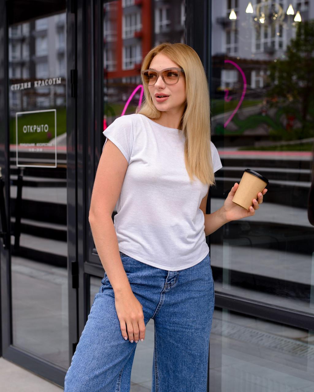 Блузка женская с люрексом 0087 XXXXL White - фото 4 Блузка женская с люрексом 0087 XXXXL White - фото 4