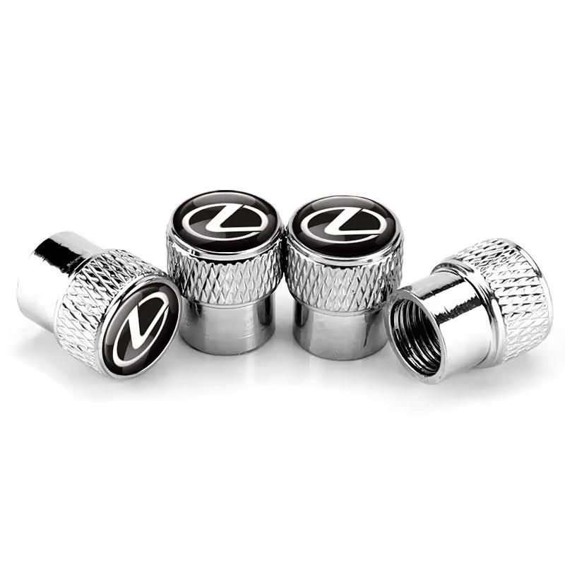 Набір захисних ковпачків на ніпель SUNROZ Caps Лексус Rif Metal Silver Lexus 4 шт. (A67776)