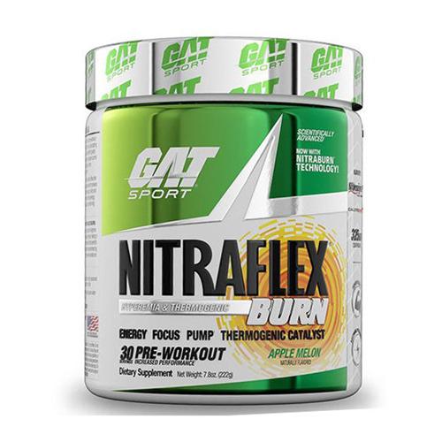 Комплекс до тренировки GAT Nitraflex Burn 222 г 30 порций Apple/Melon