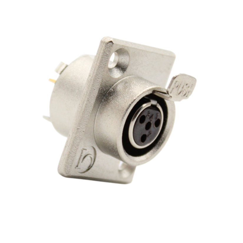 Разъем панельный 4-контактный Moco SA107-4P mini XLR для аудио оборудования 1 шт. (000049387_1) - фото 3 Разъем панельный 4-контактный Moco SA107-4P mini XLR для аудио оборудования 1 шт. (000049387_1) - фото 3