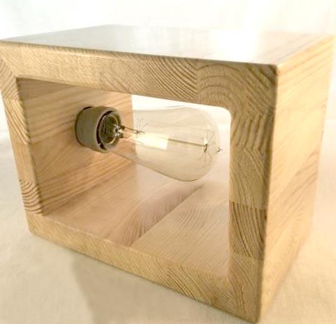 Светильник настольный из дерева Самантек Бланже (НСС-008301)