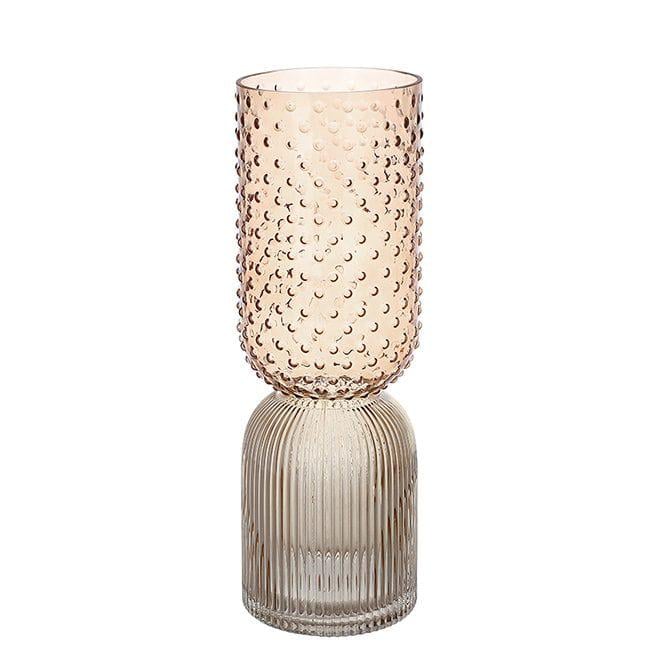 Ваза стеклянная Flora Кэрол 38 см Коричневый (32964)