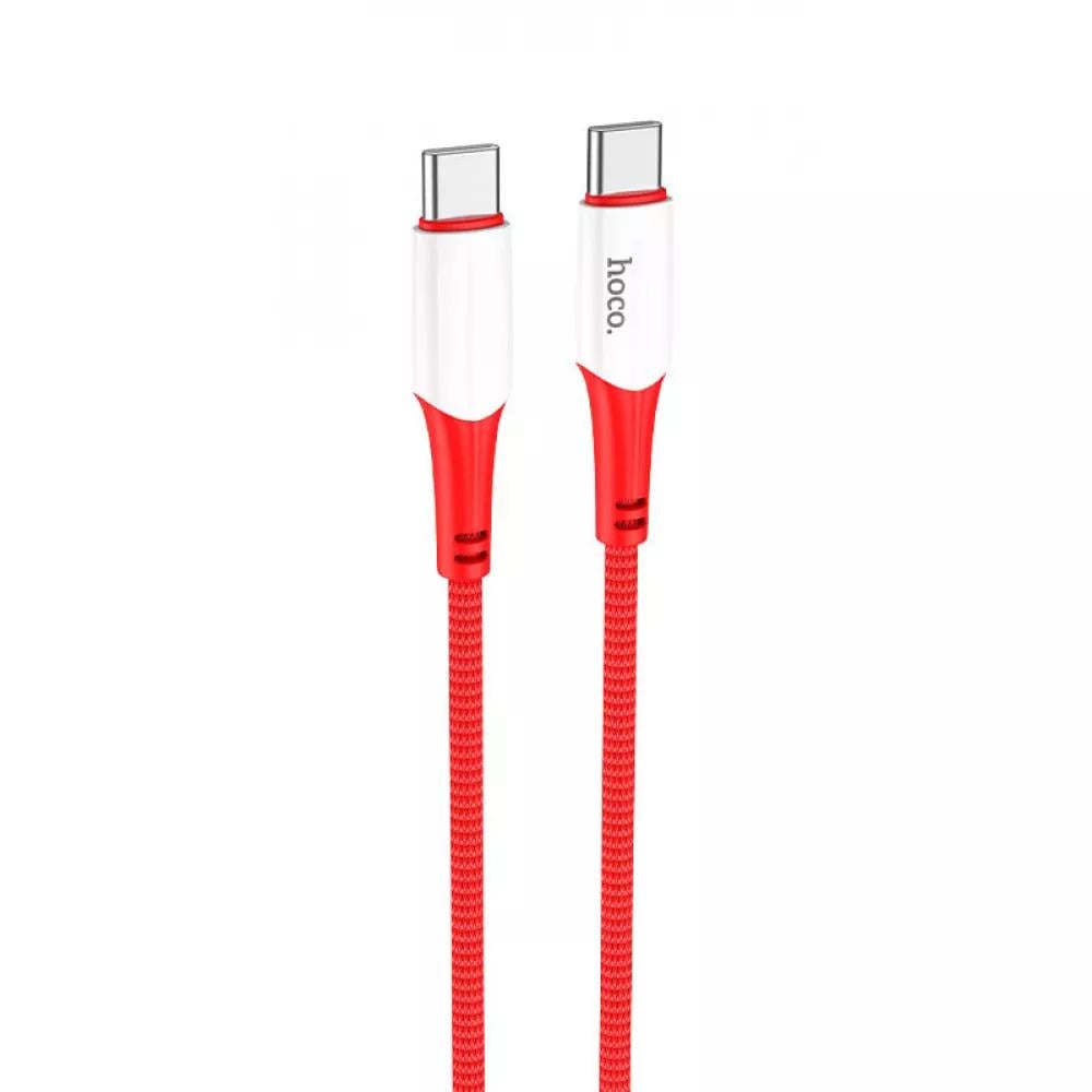 Кабель Hoco x70 Ferry 60W Type-C to Type-C 100 см Red Кабель Hoco x70 Ferry 60W Type-C to Type-C 100 см Red