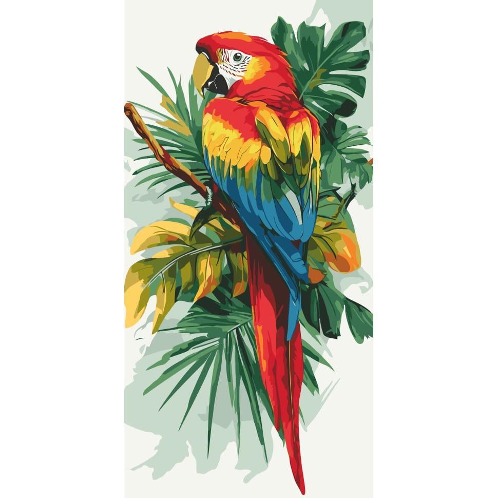 Картина за номерами ART CRAFT Яскравий ара 40х80 см (11721-AC)