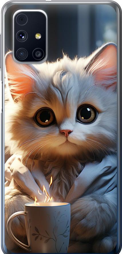 Чехол на Samsung Galaxy M31s M317F White cat (5646t-2055-42517)
