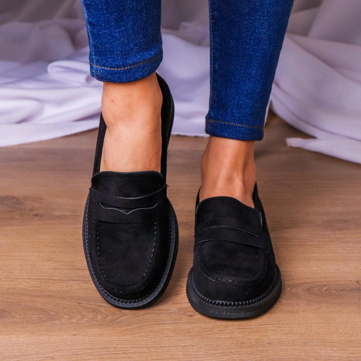 Лоферы женские Fashion р. 41 26 см Черный (3235)