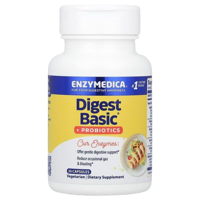 Ферменты и пробиотики Enzymedica Digest Basic Probiotics 30 капс.